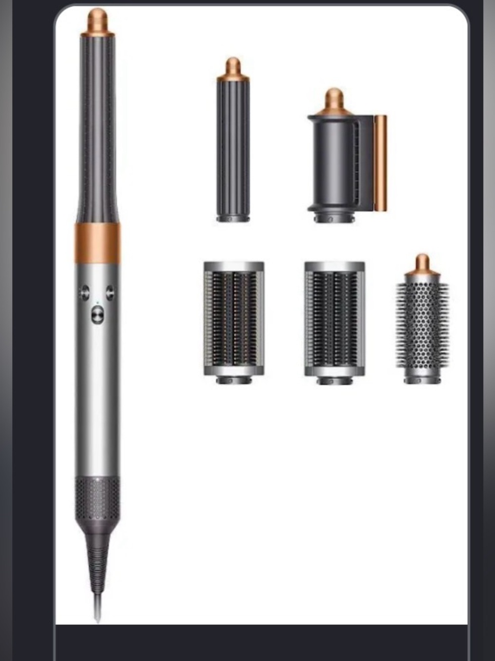 Dyson Airwrap complete long-Styler Complete in Silver & Copper